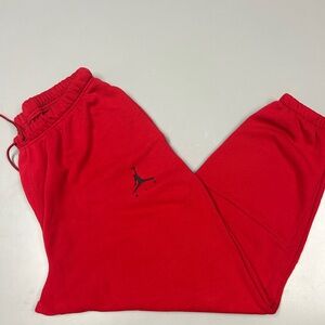 Jordan Red Athletic Joggers with Jumpman Logo